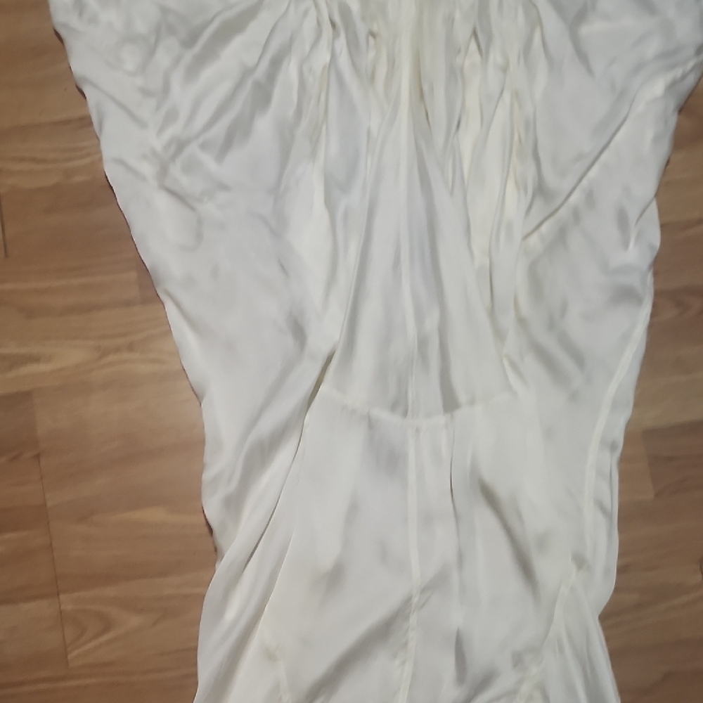 NICHOLAS K DRIFTER White Draped Maxi Dress. Size XXS - Picture 7 of 16